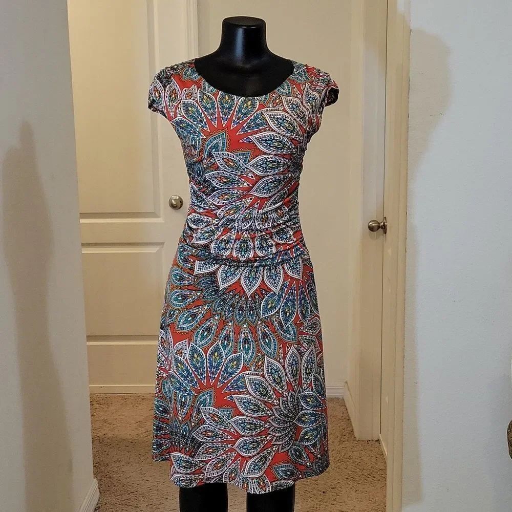 ENFOCUS STUDIO SLEEVELESS MULTI-COLOR DRESS - Picture 4 of 14